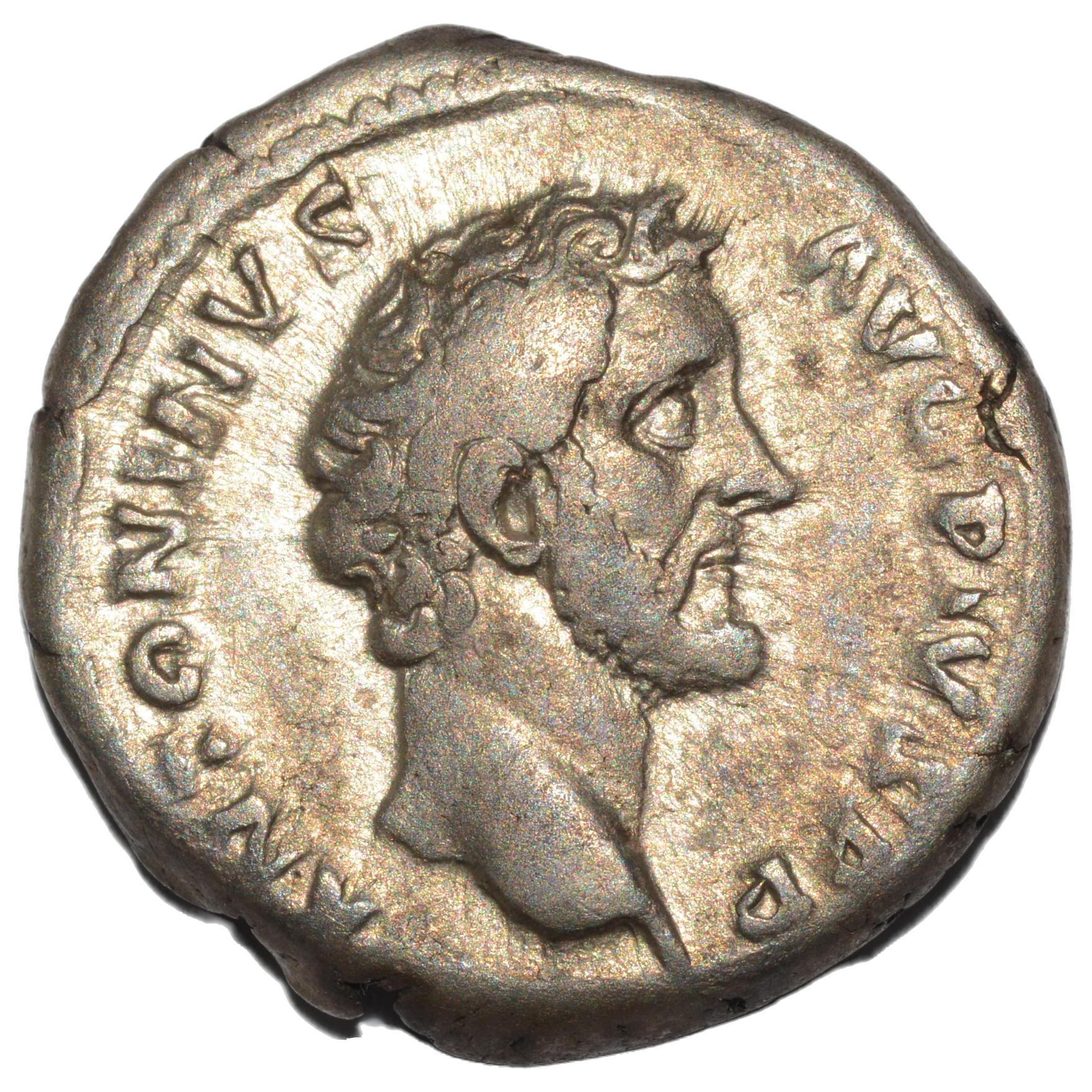 Antoninus Pius 138 - 161AD AR Denarius. Rome. Marcus Aurelius as Caesar - Premium Ancient Coins - none