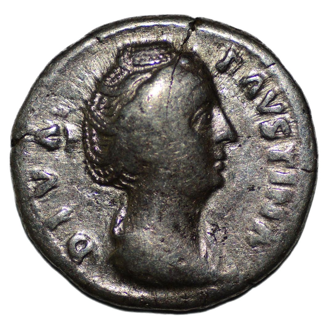 Diva Faustina I 148AD AR Denarius Rome. Avgvsta - Premium Ancient Coins - denarius