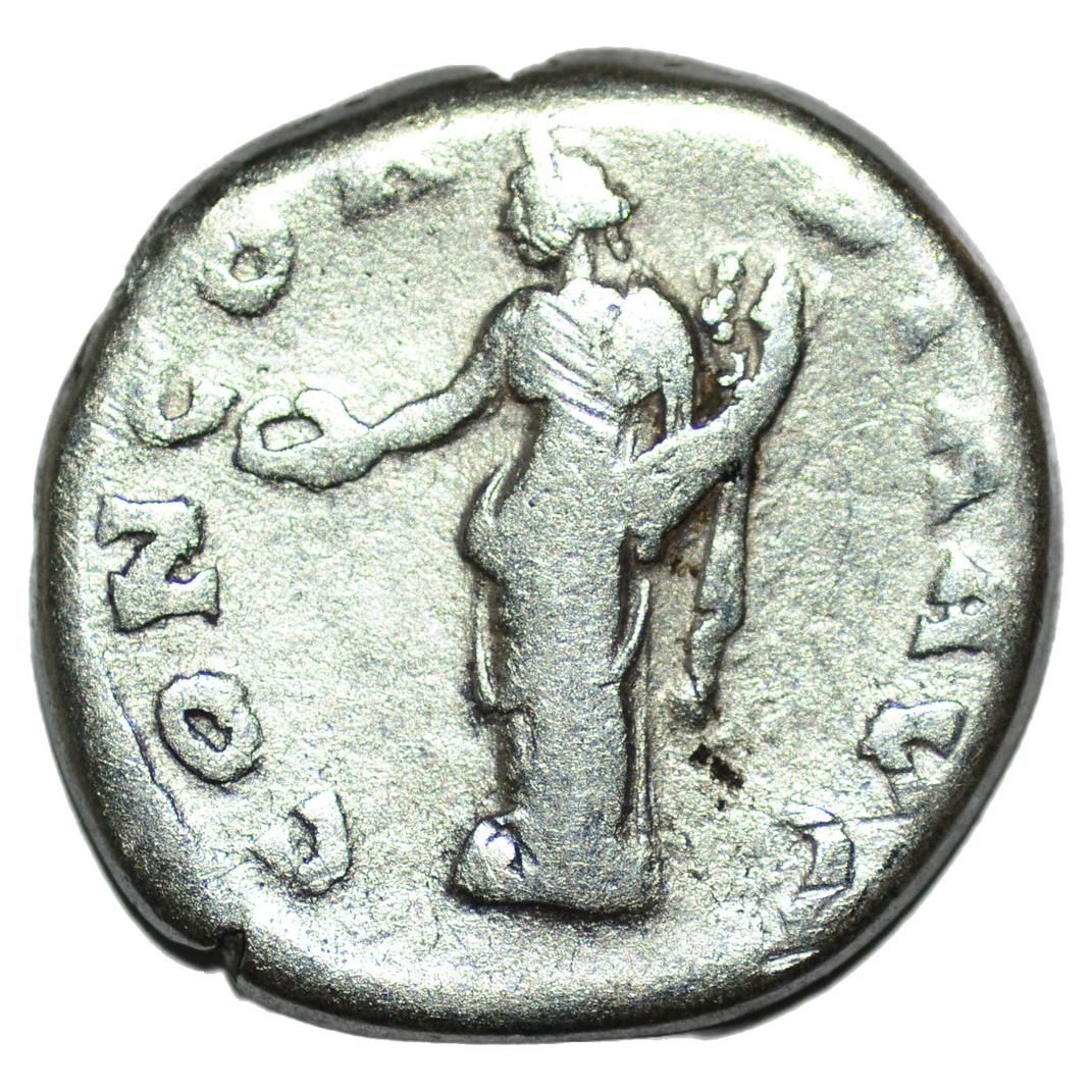 Faustina I 139 - 141AD AR Denarius Rome. Concordia - Premium Ancient Coins - denarius