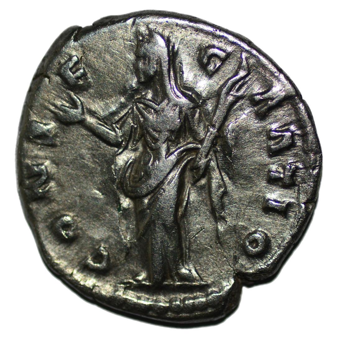 Faustina I 141AD AR Denarius Rome. Ceres, Consecratrio - Premium Ancient Coins - denarius