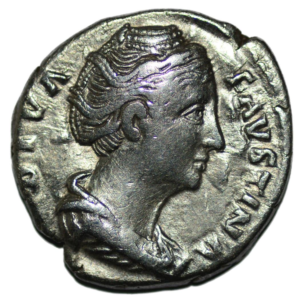 Faustina I 141AD AR Denarius Rome. Ceres, Consecratrio - Premium Ancient Coins - denarius