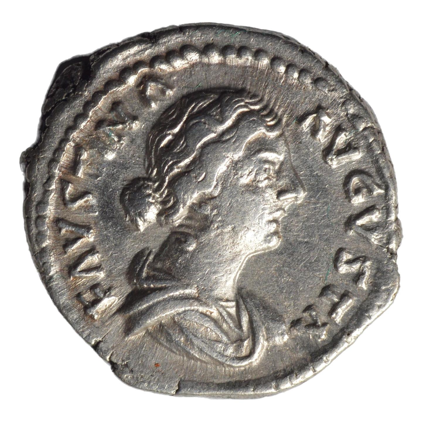 Faustina II 145-161AD AR Denarius. Rome. Fecunditas - Premium Ancient Coins - denarius