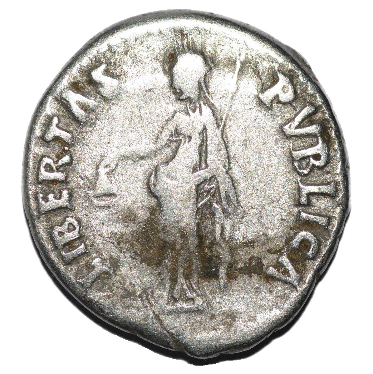 Nerva 96 - 98AD AR Denarius. Rome. Libertas - Premium Ancient Coins - Denarius