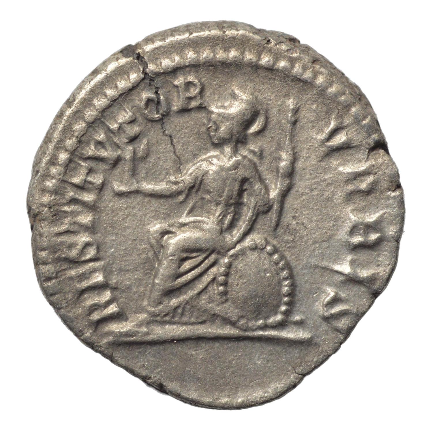 Septimius Severus 193 - 211AD AR Denarius. Rome. Restitutor - Premium Ancient Coins - Denarius