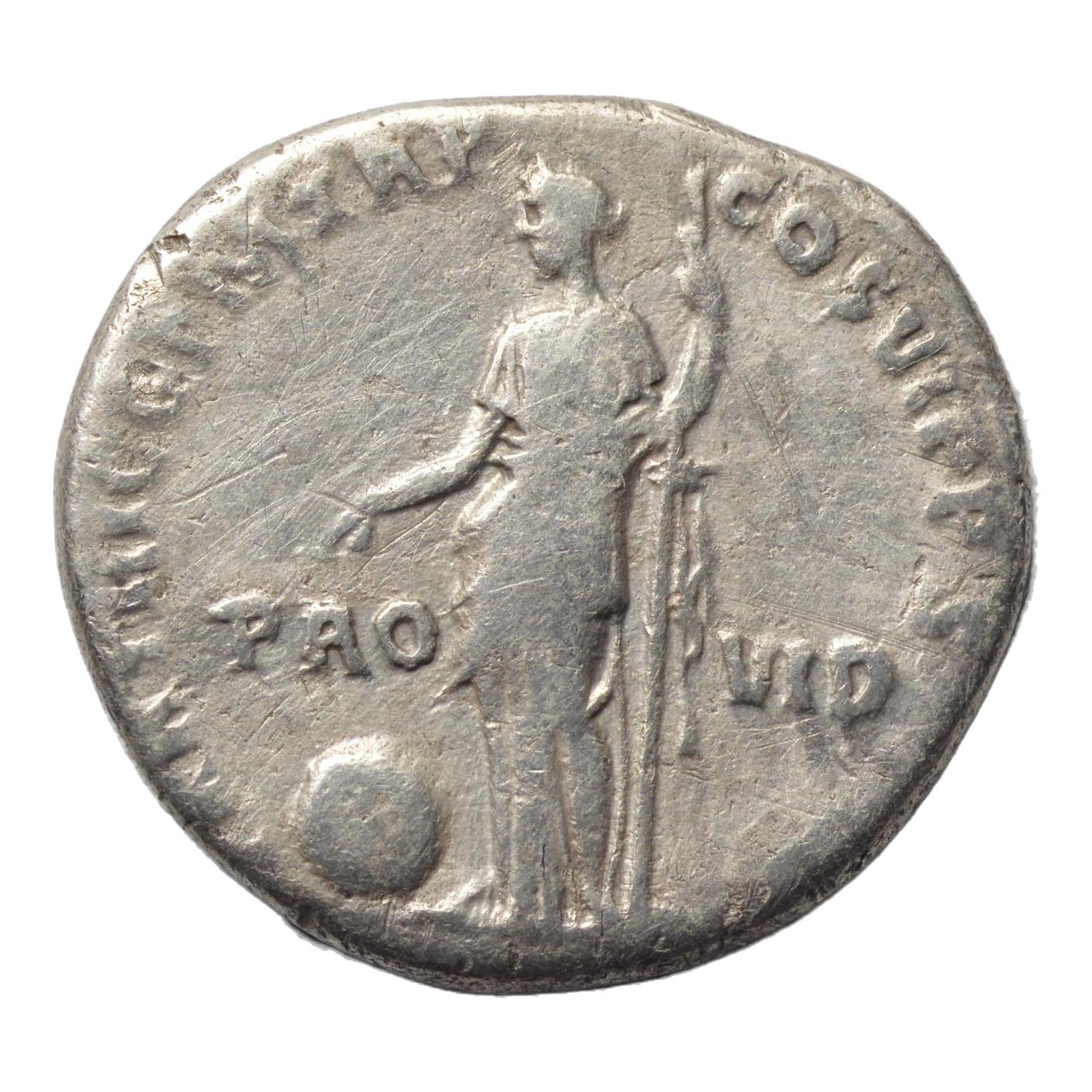 Trajan 98-117AD AR Denarius. Rome. Providentia - Premium Ancient Coins - denarius