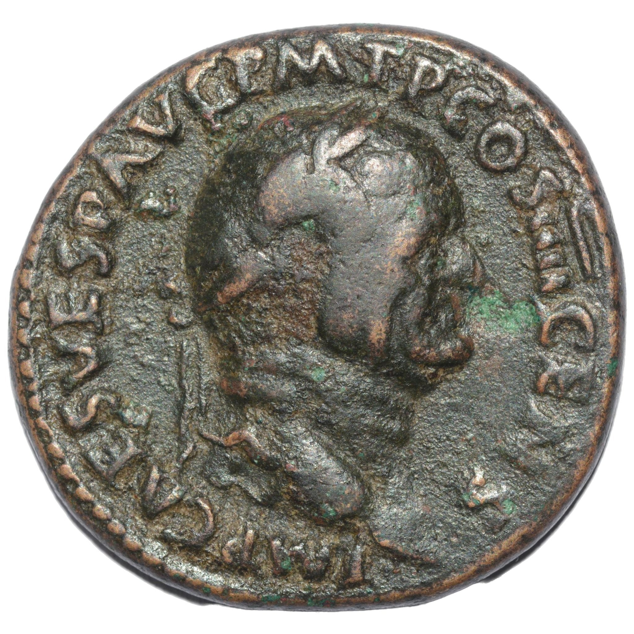 Vespasian 74AD AE As. Pax - Premium Ancient Coins - As