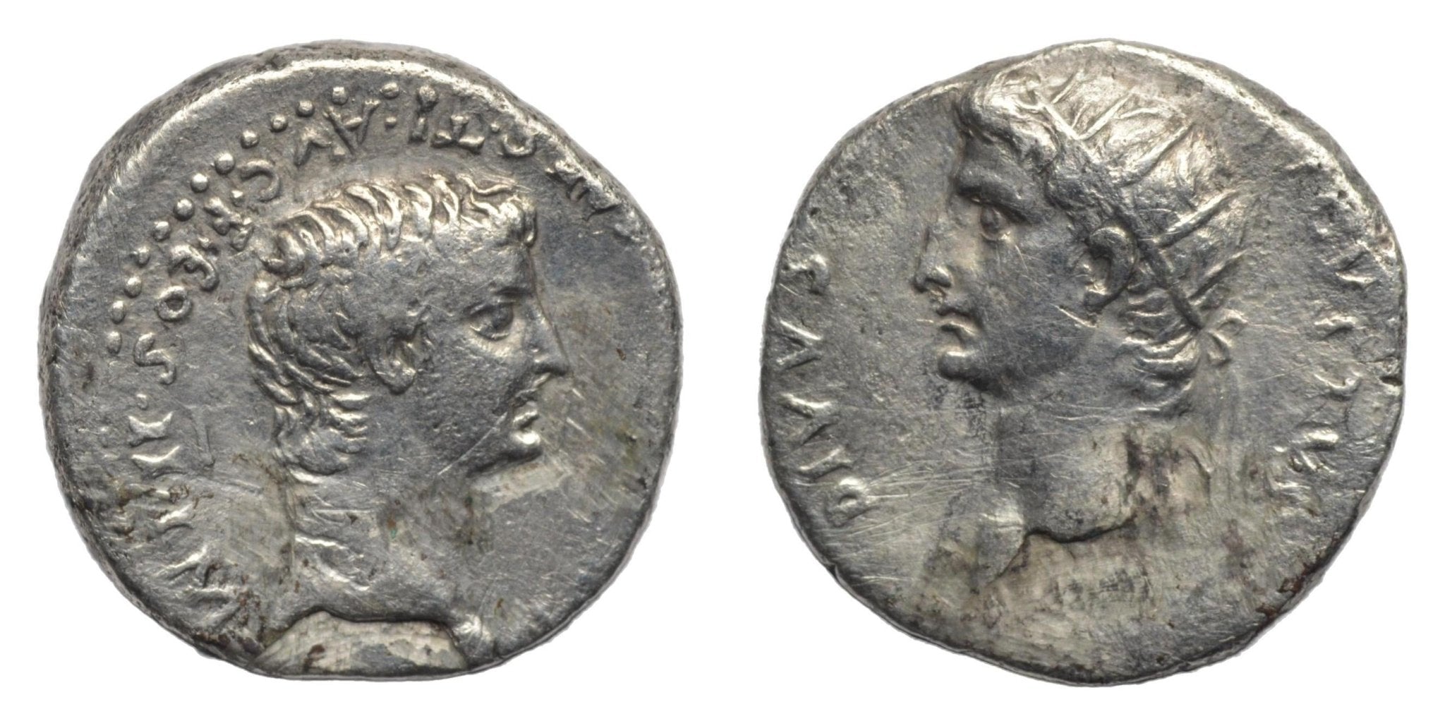 Augustus & Germanicus. 32-34AD Cappadocia. Caesaraea-Eusebia. AR Drachm - Premium Ancient Coins - drachm