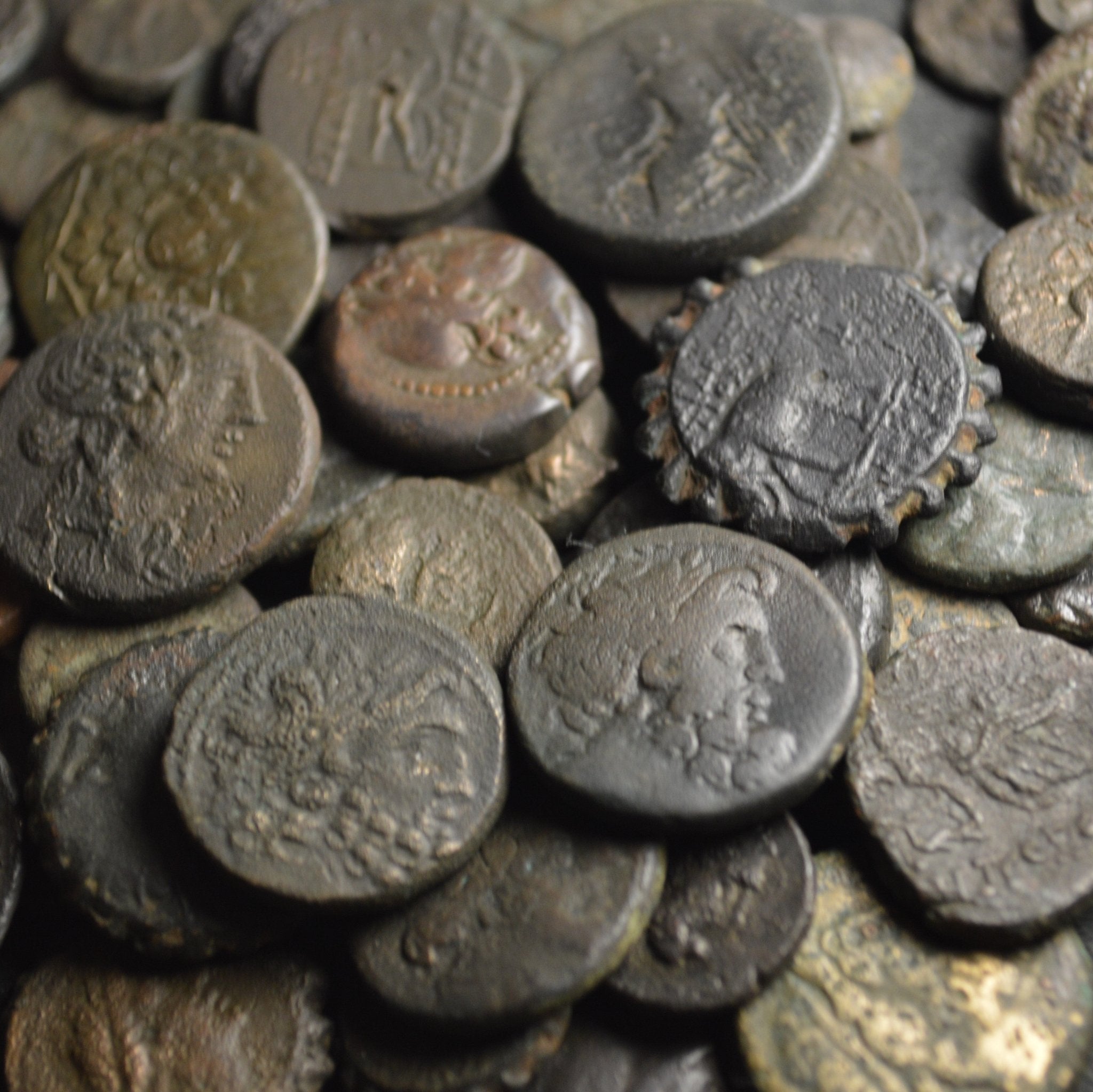 LOT OF 3 ANCIENT GREEK BRONZE COINS - CLEAN - GENUINE - BC - Premium Ancient Coins - Lot