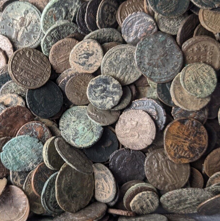 Lot of 5 Ancient Roman Bronze Coins -Fine to Very Fine. 1600+ Years old. Genuine - Premium Ancient Coins - Lot