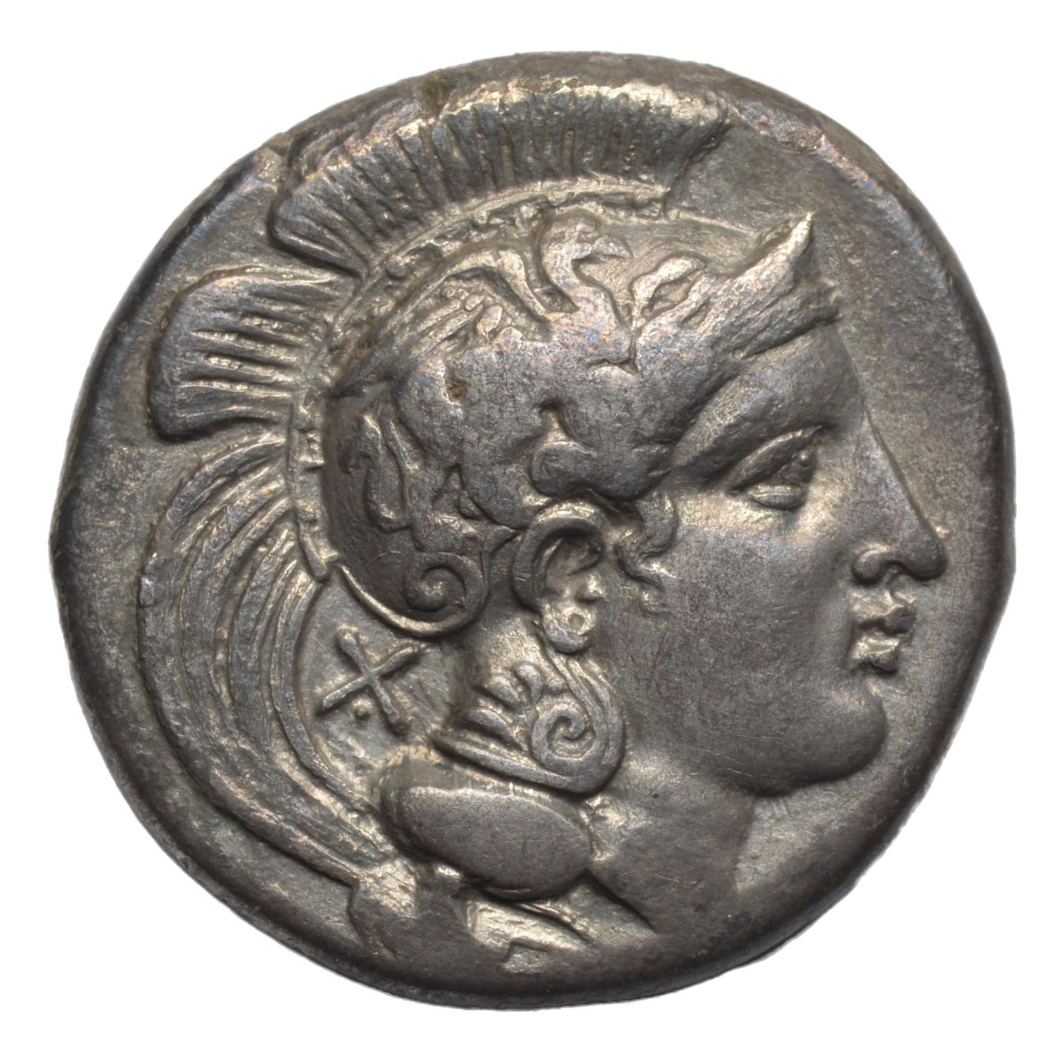 Lucania. Velia. 340-334BC. Didrachm. Athena & Lion - Premium Ancient Coins - Didrachm