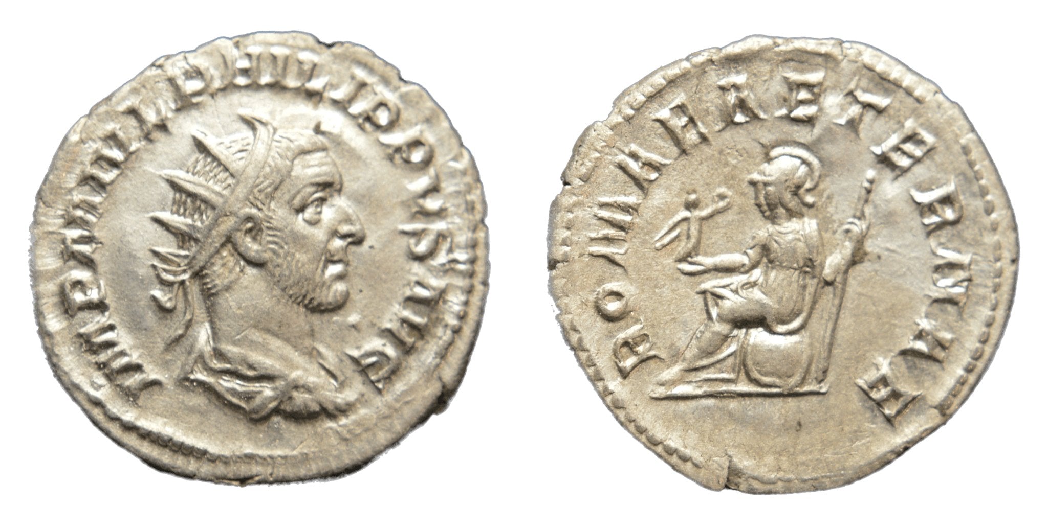Philip I Arab 244-249AD AR Antoninianus Rome. ROMAE AETERNAE - Premium Ancient Coins - Antoninianus