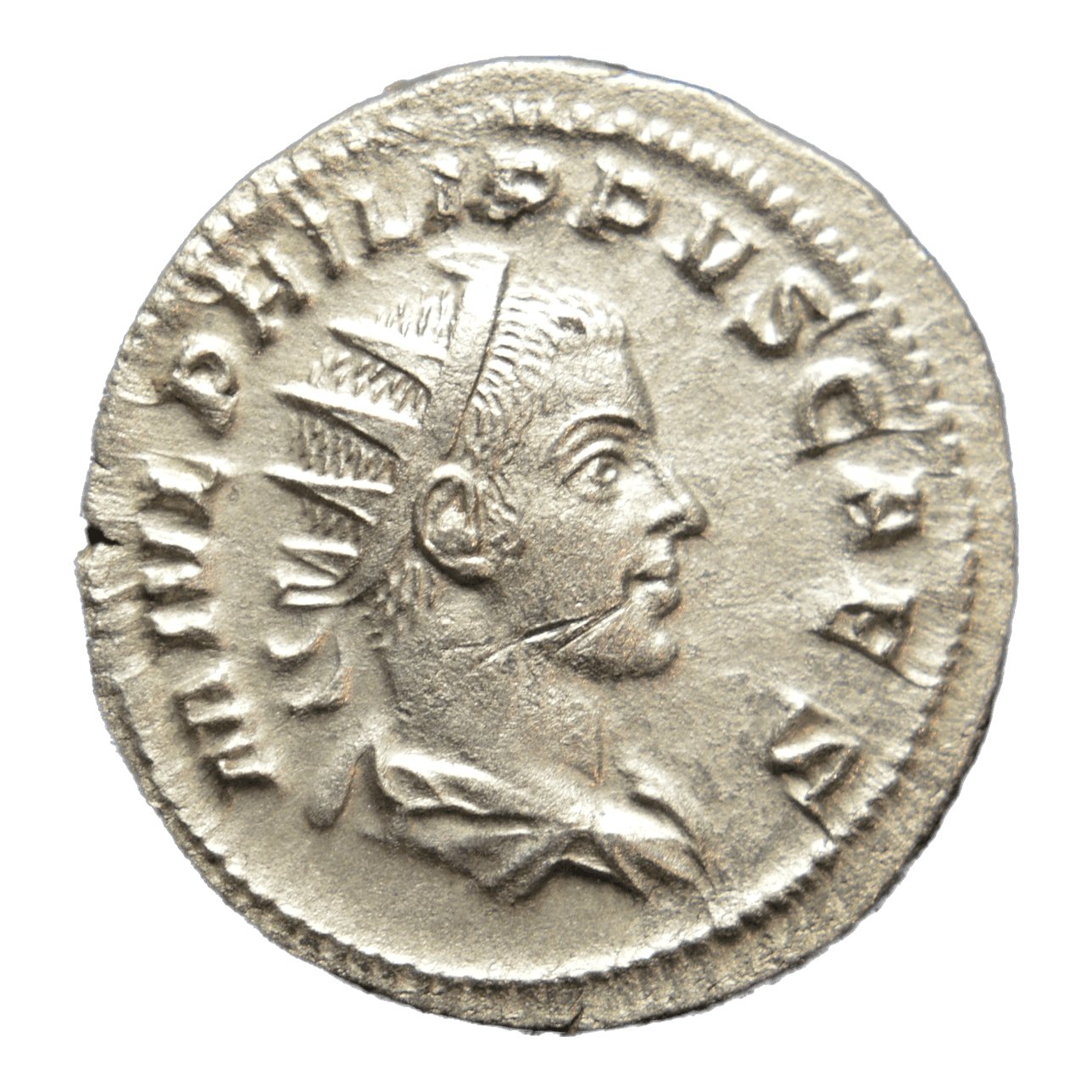Philip II 247-249AD AR Antoninianus Rome. Philip standing - Premium Ancient Coins - Antoninianus