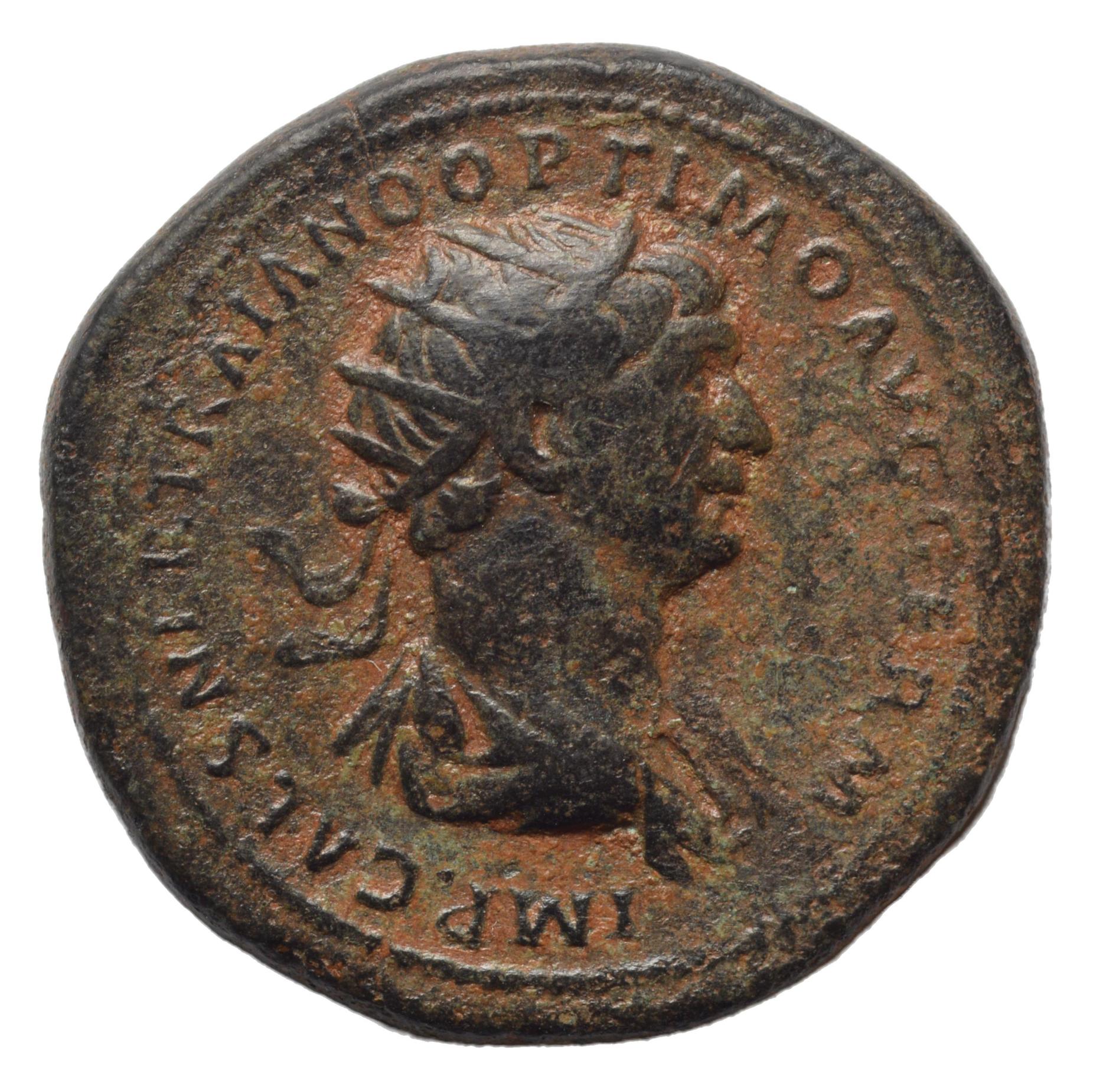 Trajan 98-117AD AE Semis. Rome for Syrian Circulation - Premium Ancient Coins - Semis