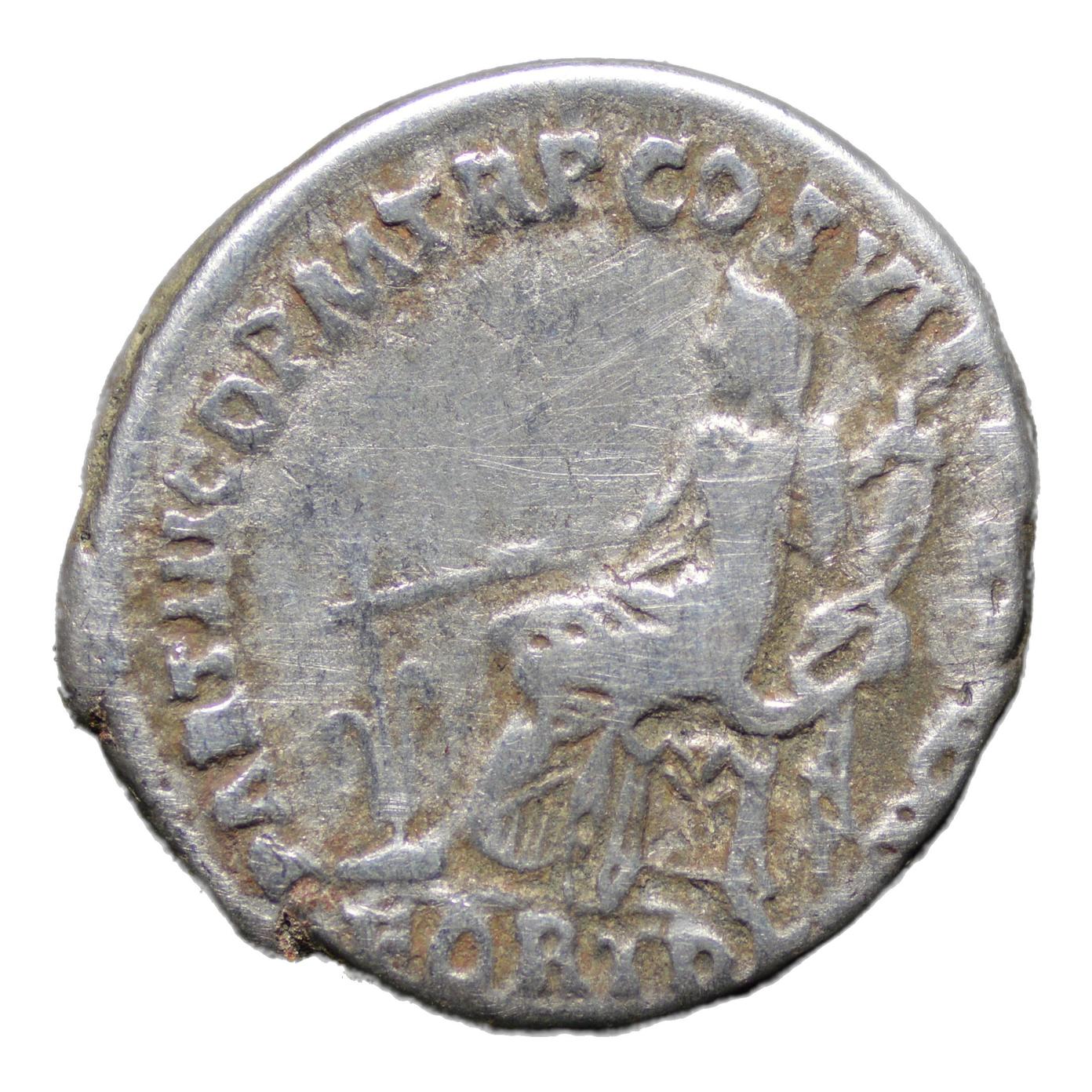 Trajan 98-117AD AR Denarius Rome. Fortuna - Premium Ancient Coins - denarius