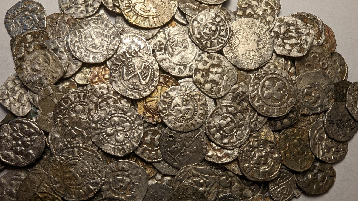 Rusty Coin Medieval Italy, Crusaders. 3 x Medieval Silver Coins. ~900-1200AD Lucca & Venic