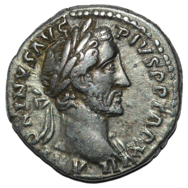 Antoninus Pius 138-161AD AR Denarius. Rome. Fortuna