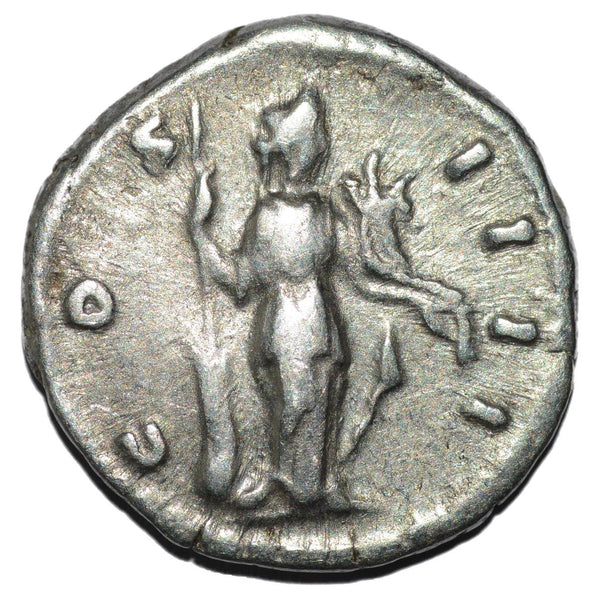 Antoninus Pius 138-161AD AR Denarius. Rome. Fortuna - alternate view