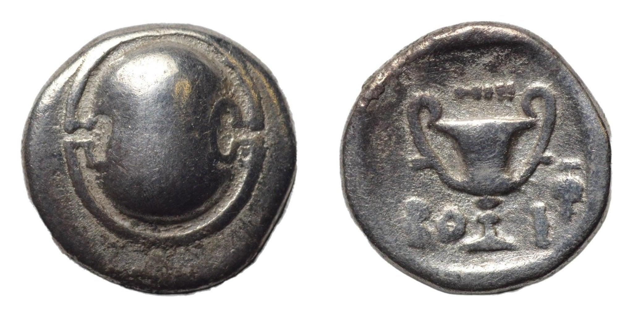 Boetia, Thebes. 425-375BC AR Hemidrachm. Boetian shield - Premium Ancient Coins - hemidrachm