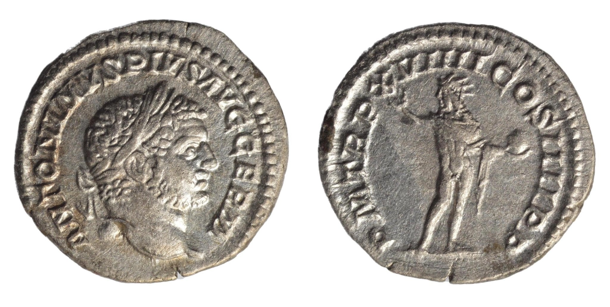 Caracalla 198-217AD AR Denarius. Rome. Sol - Premium Ancient Coins - denarius
