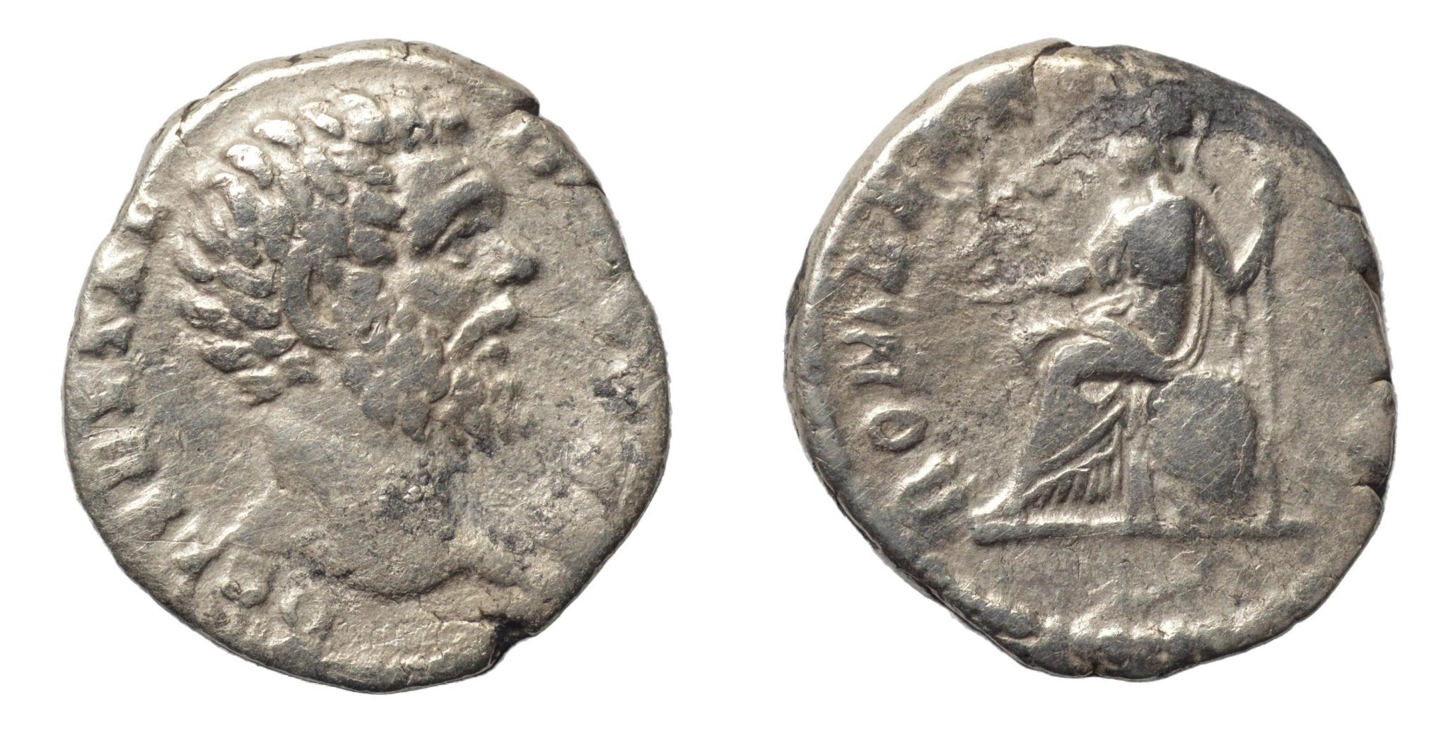 Clodius Albinus 194AD AR Denarius. Roma & Victory - Premium Ancient Coins - denarius