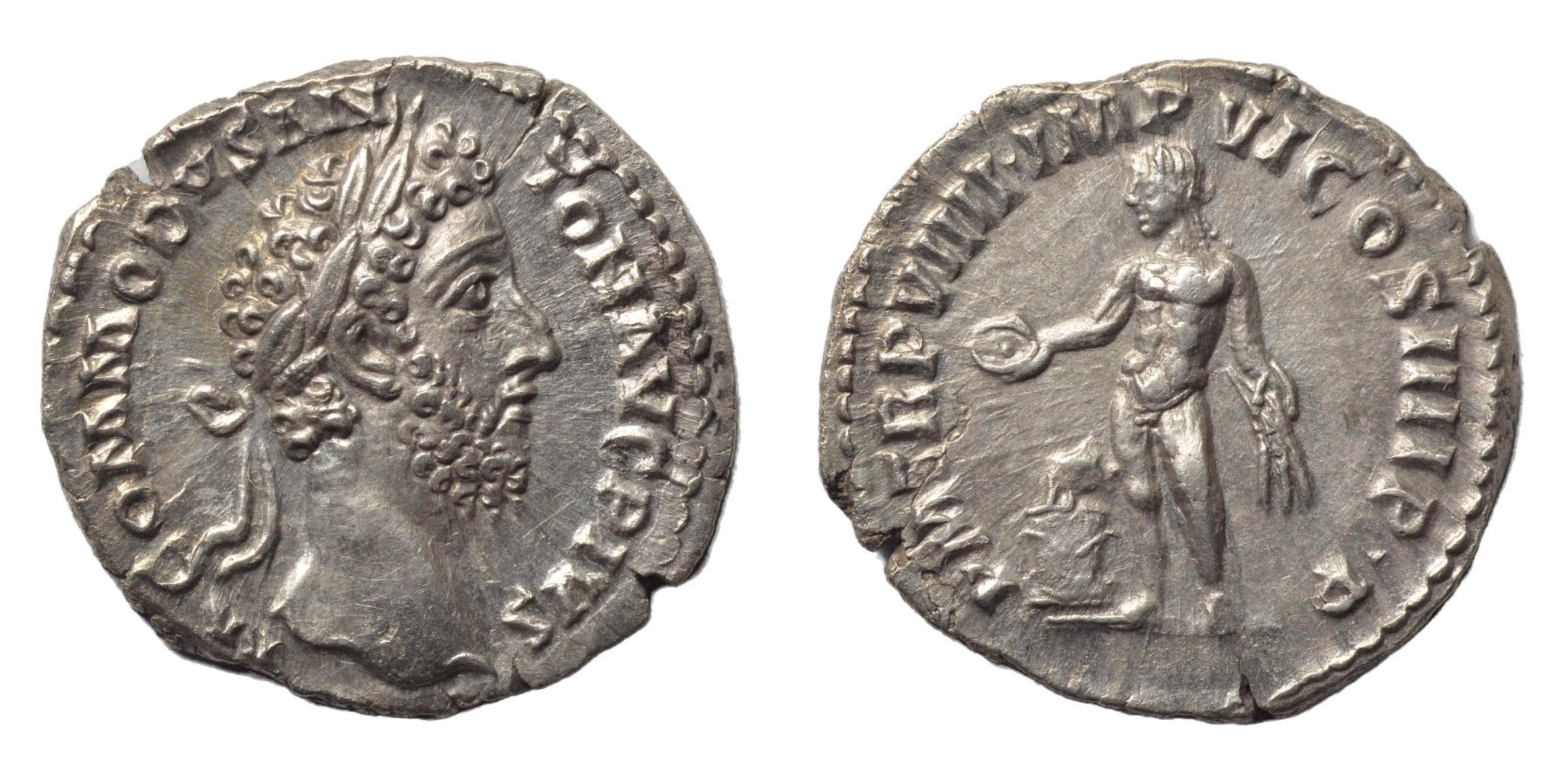 Commodus 177-192AD AR Denarius. Rome. Genius - Premium Ancient Coins - denarius