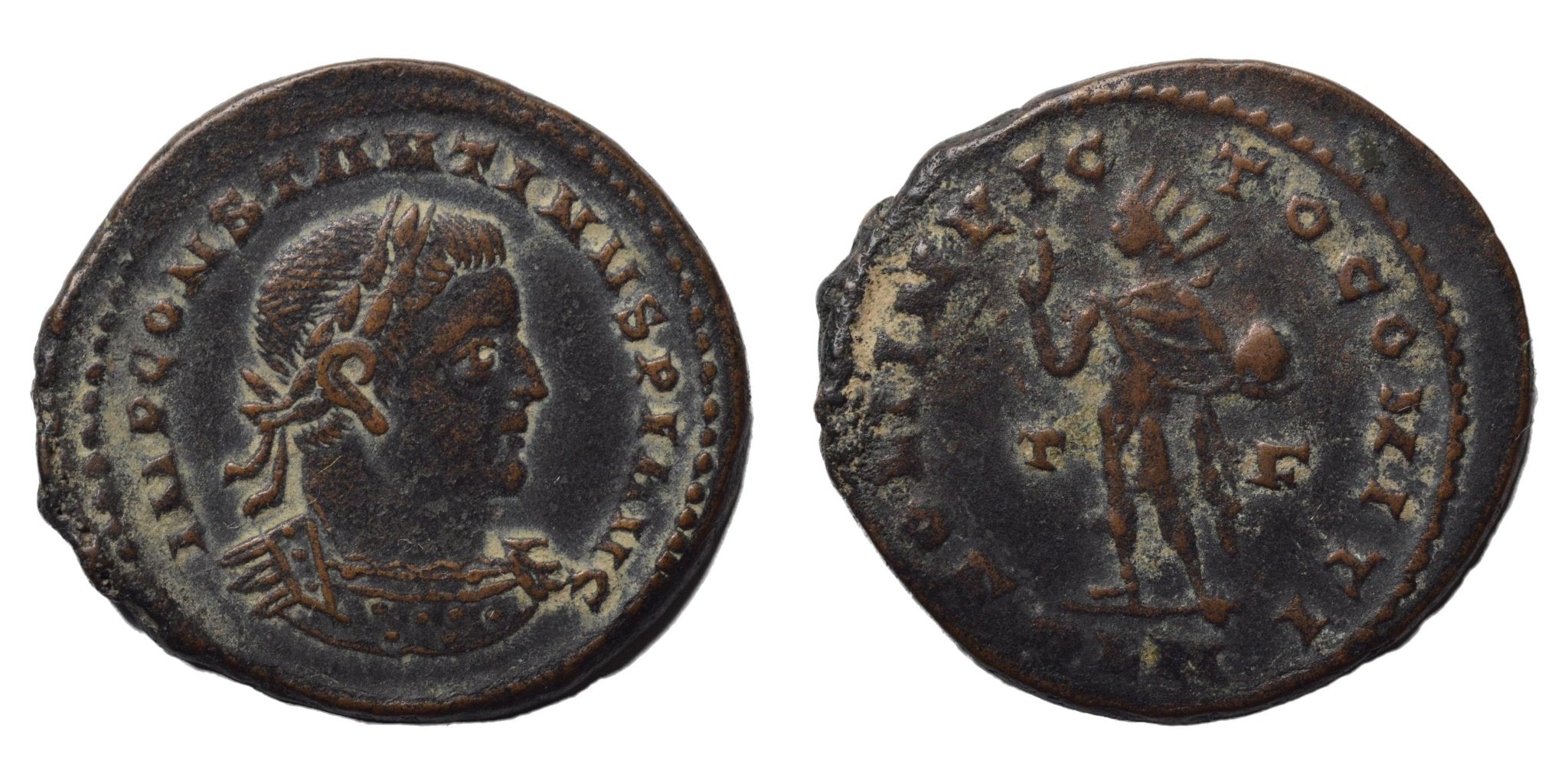 Constantine I 306-337 AE2 Follis. Sol Invicto - Premium Ancient Coins - none