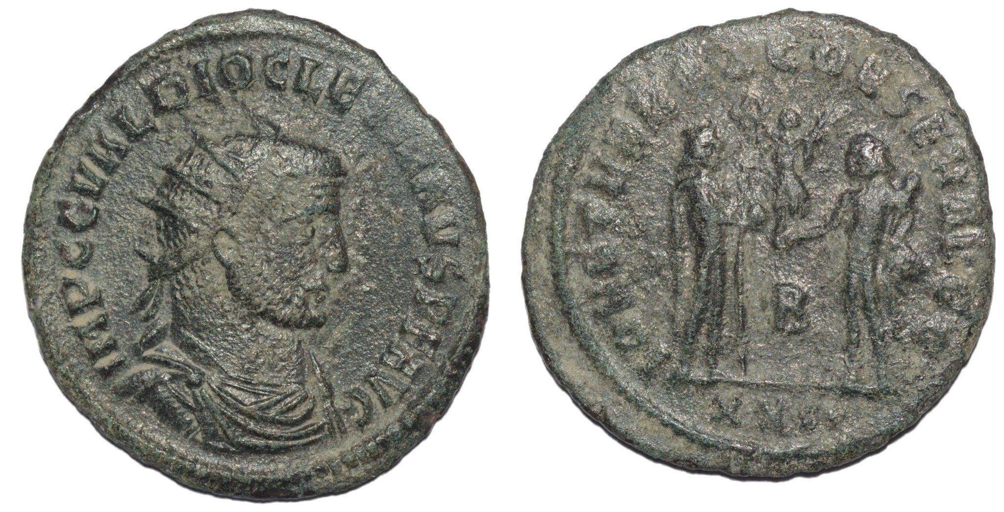 Diocletian 284 - 305AD AE Antoninianus. Victory - Premium Ancient Coins - none