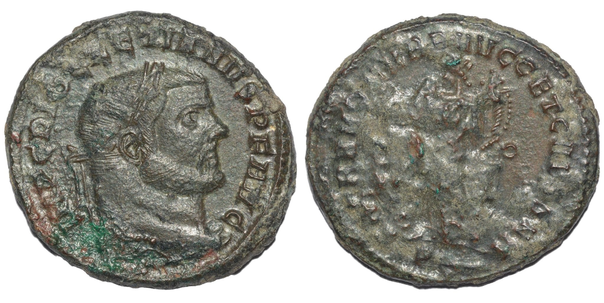 Diocletian 284 - 305AD AE1. Moneta. Uncleaned - Premium Ancient Coins - none