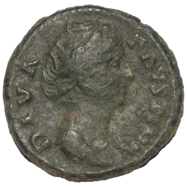 Diva Faustina 141AD AE As. Rome. Augusta. Uncleaned