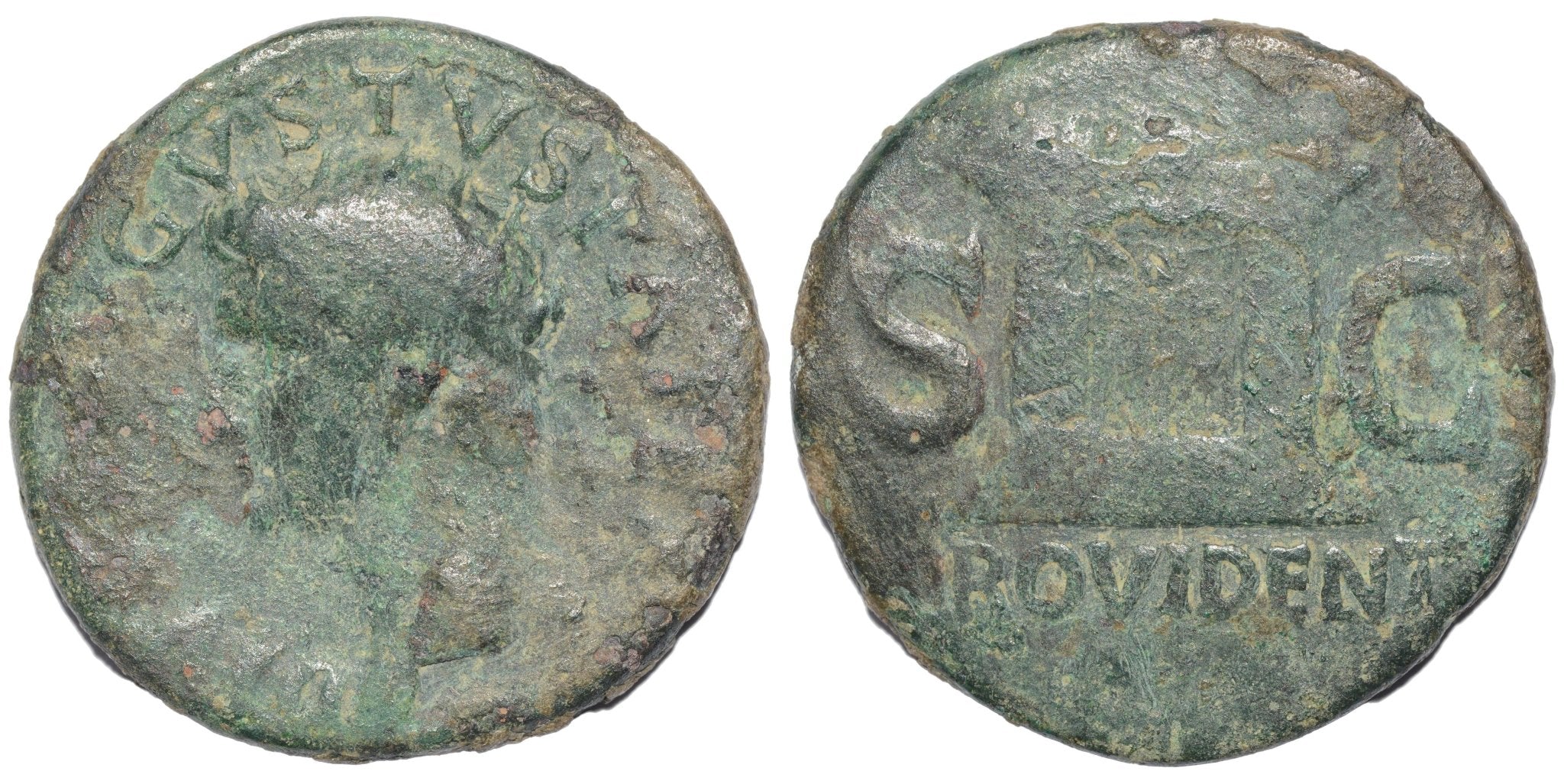 Divus Augustus 22 - 30AD Ae As. Rome. Under Tiberius. Providentia - Premium Ancient Coins - As