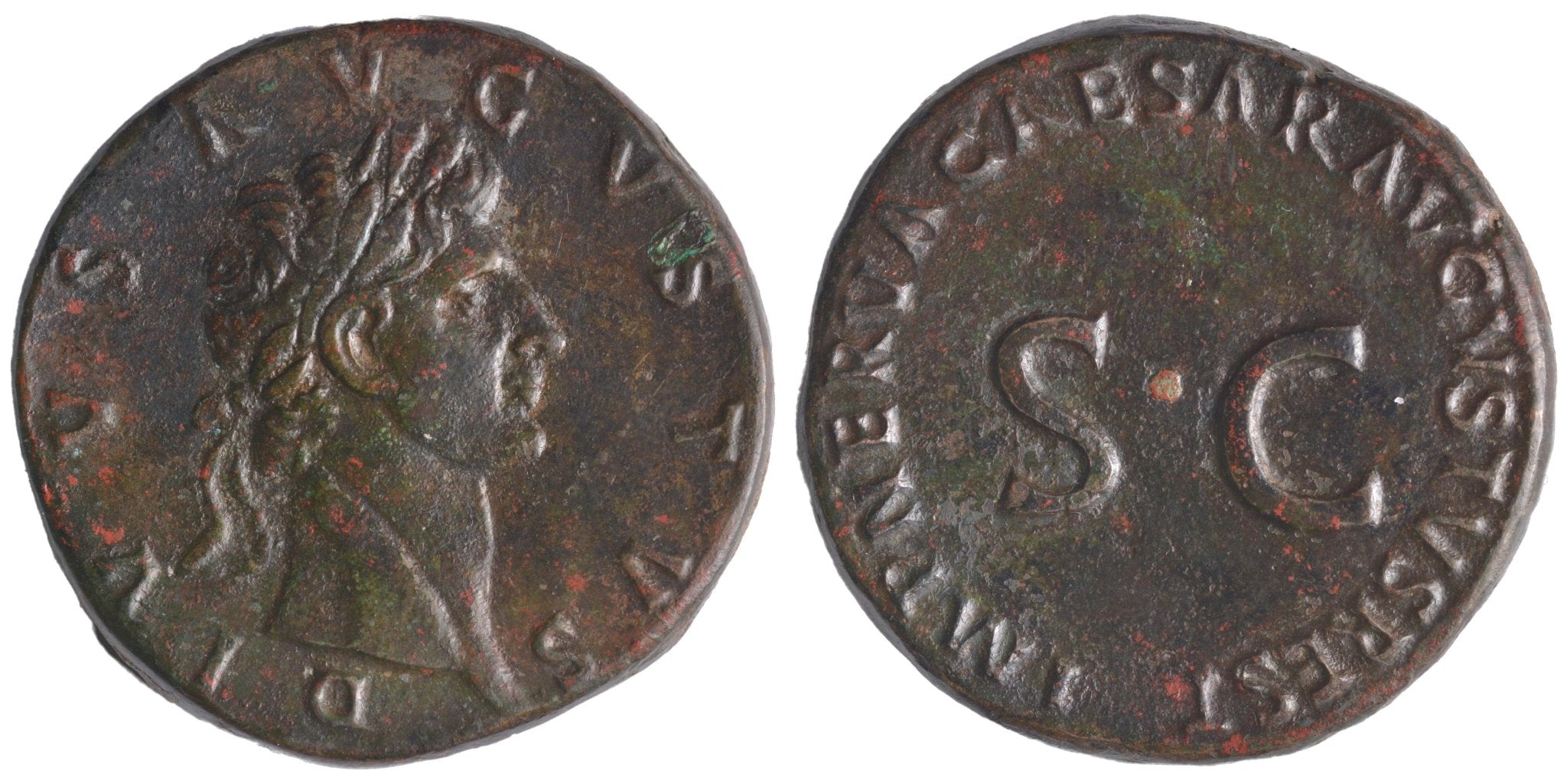 Divus Augustus 27BC - 14AD AE Sestertius - Under Nerva 96AD - Premium Ancient Coins - Sestertius