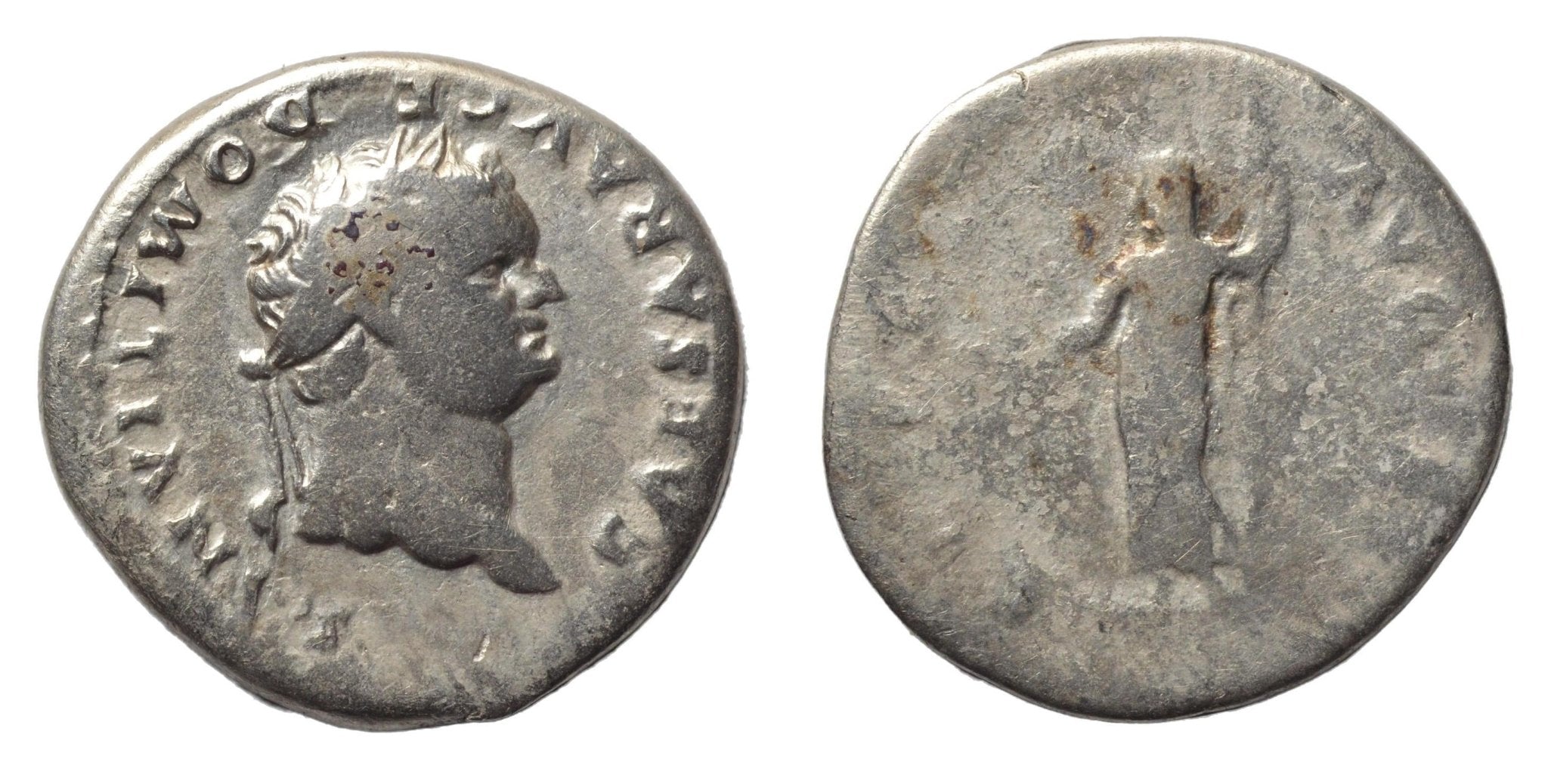 Domitian 81-96AD AR Denarius. Rome. Ceres - Premium Ancient Coins - denarius