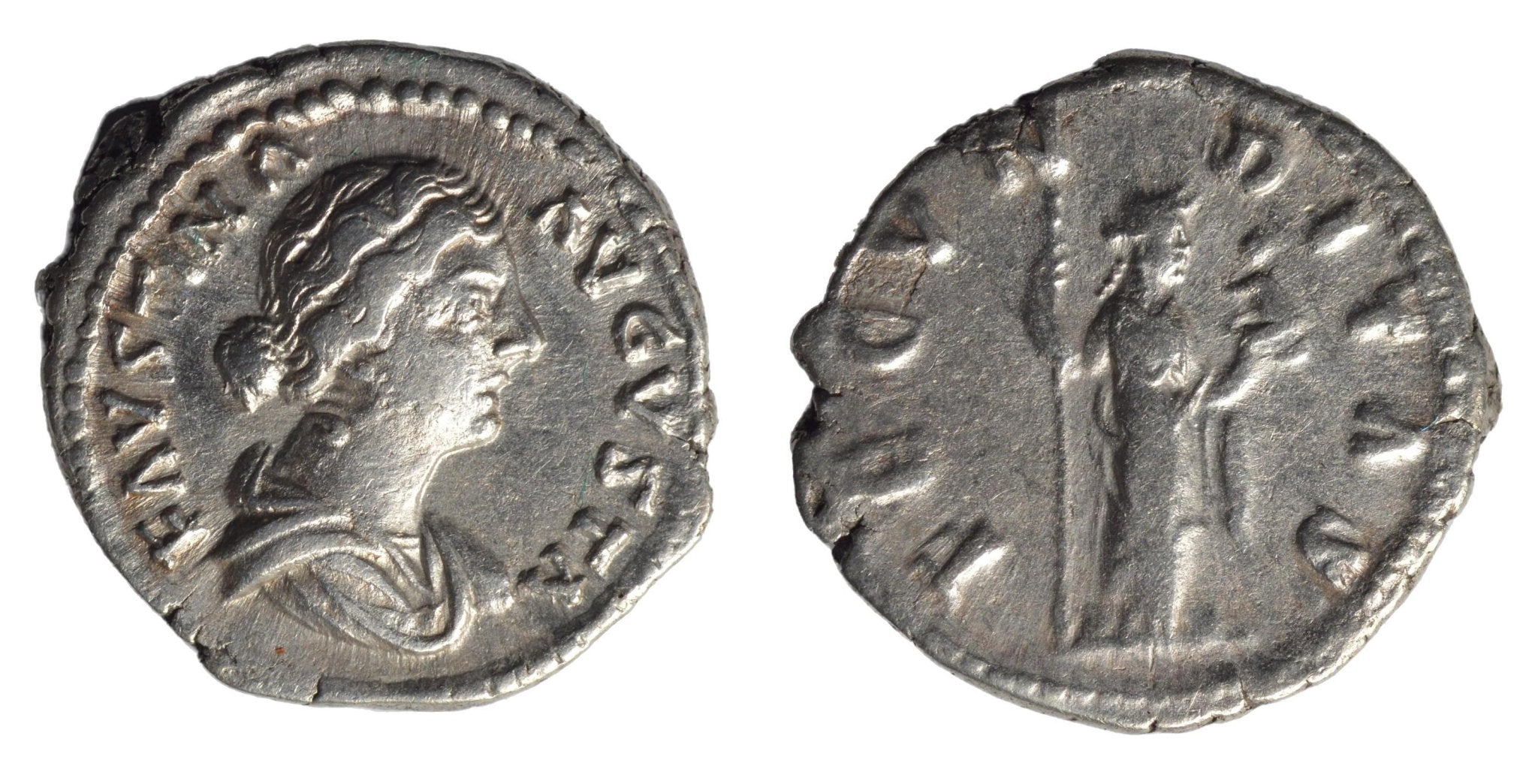 Faustina II 145-161AD AR Denarius. Rome. Fecunditas - Premium Ancient Coins - denarius