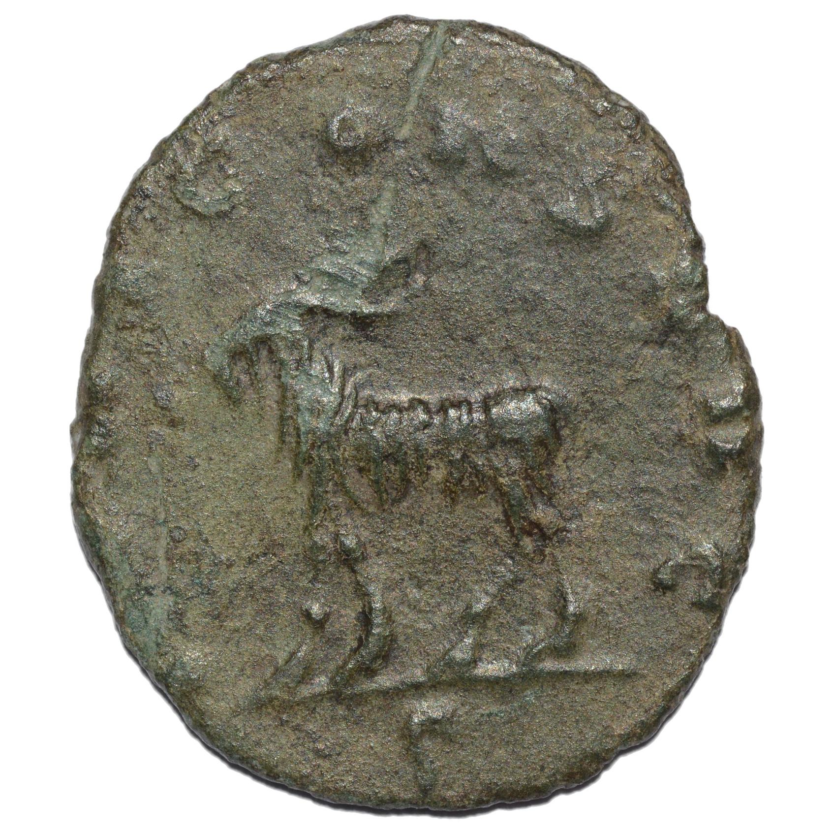 Gallienus 260 - 268AD AE Antoninianus. Goat - Premium Ancient Coins - none
