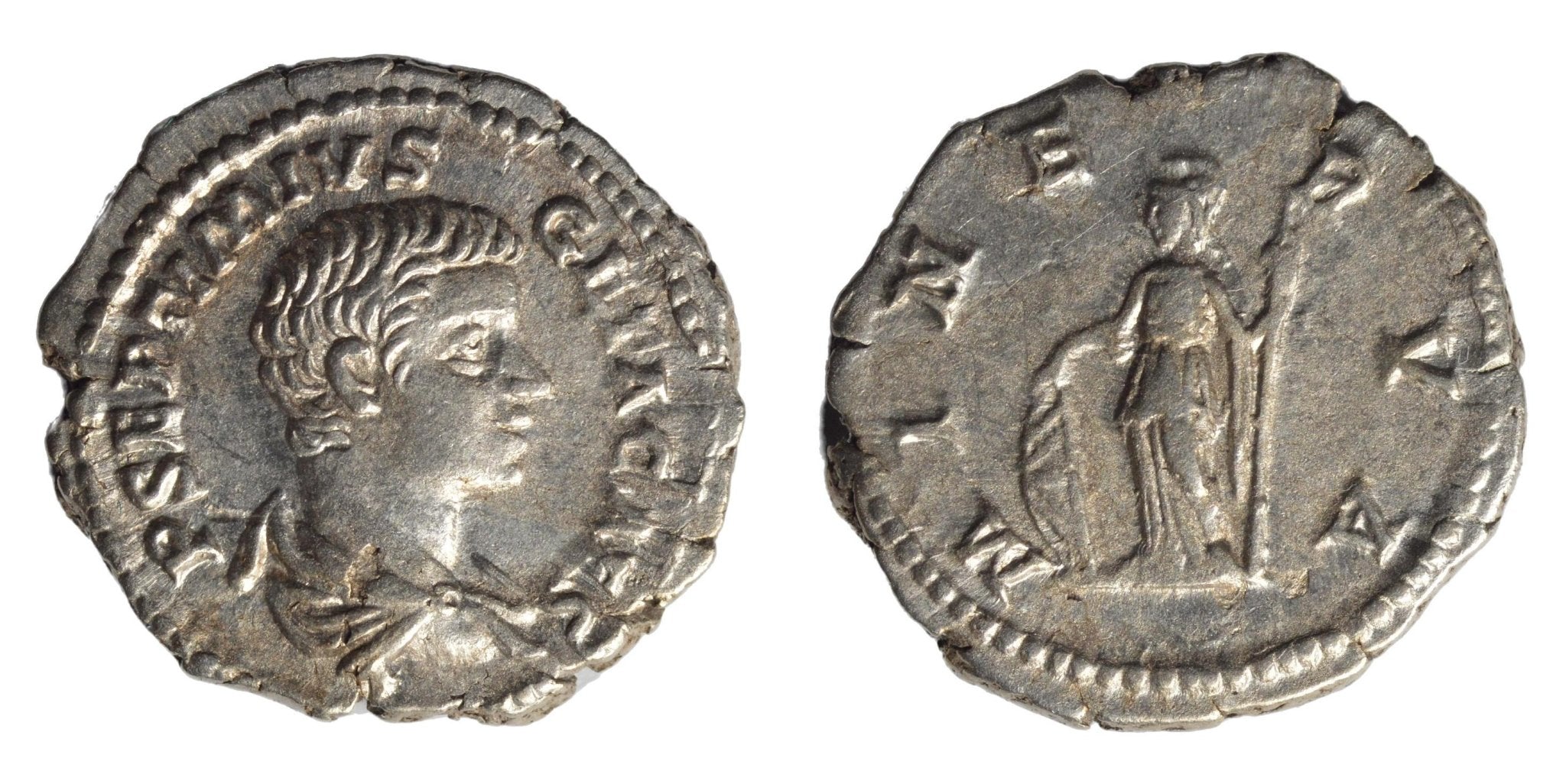 Geta 189-211AD AR Denarius. Rome - Premium Ancient Coins - denarius