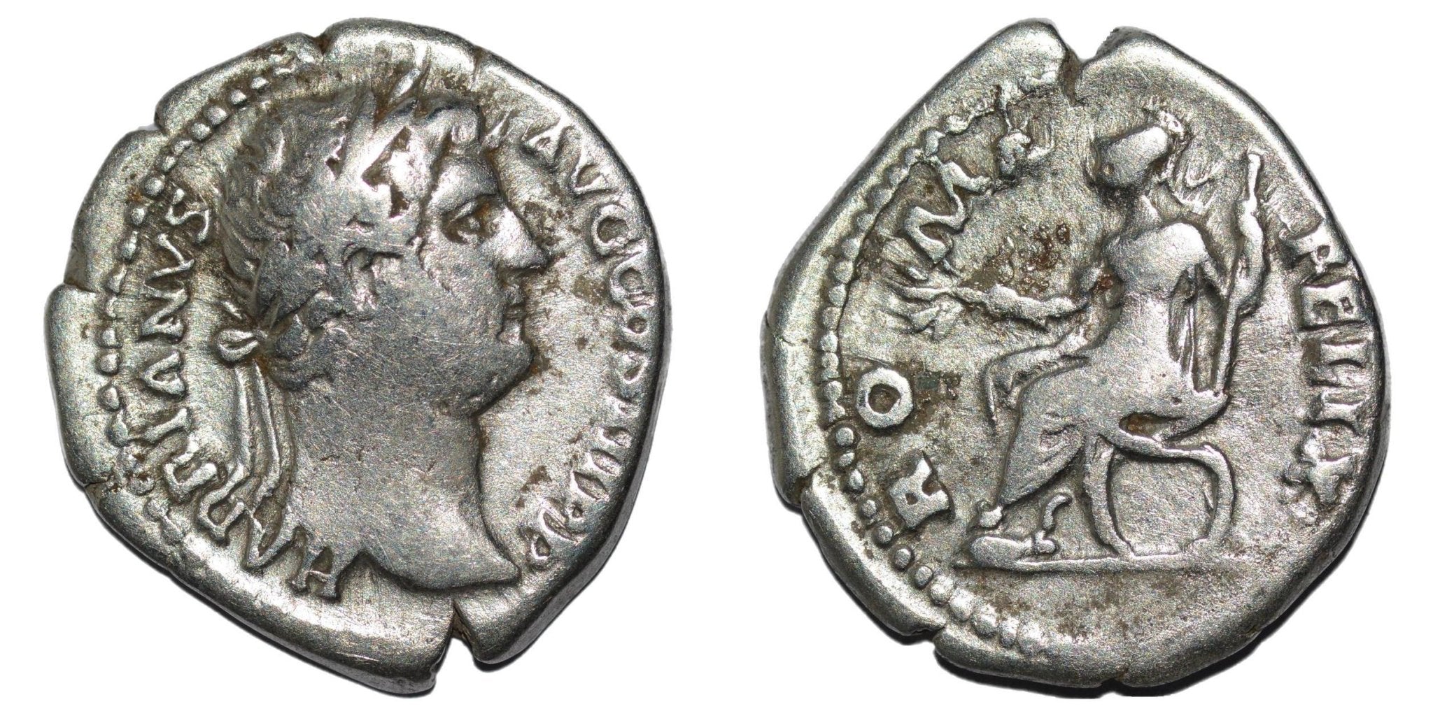 Hadrian 117 - 138AD AR Denarius. Roma Felix - Premium Ancient Coins - Denarius
