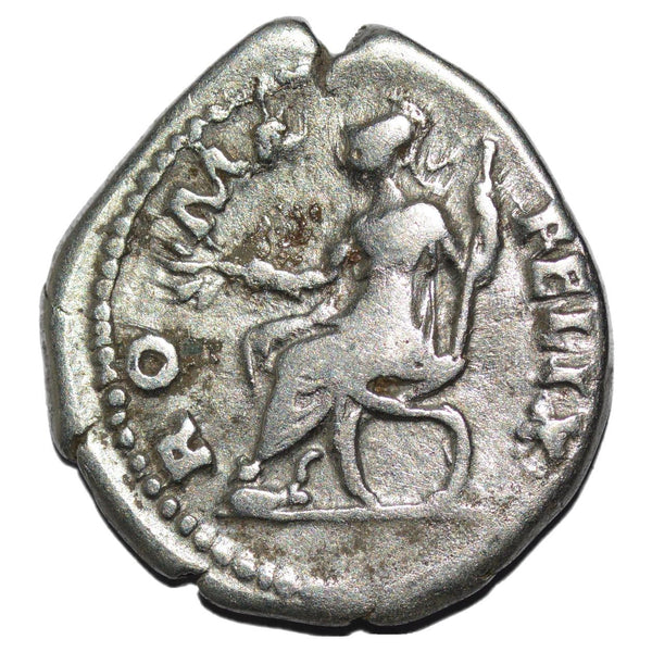 Hadrian 117-138AD AR Denarius. Roma Felix - alternate view