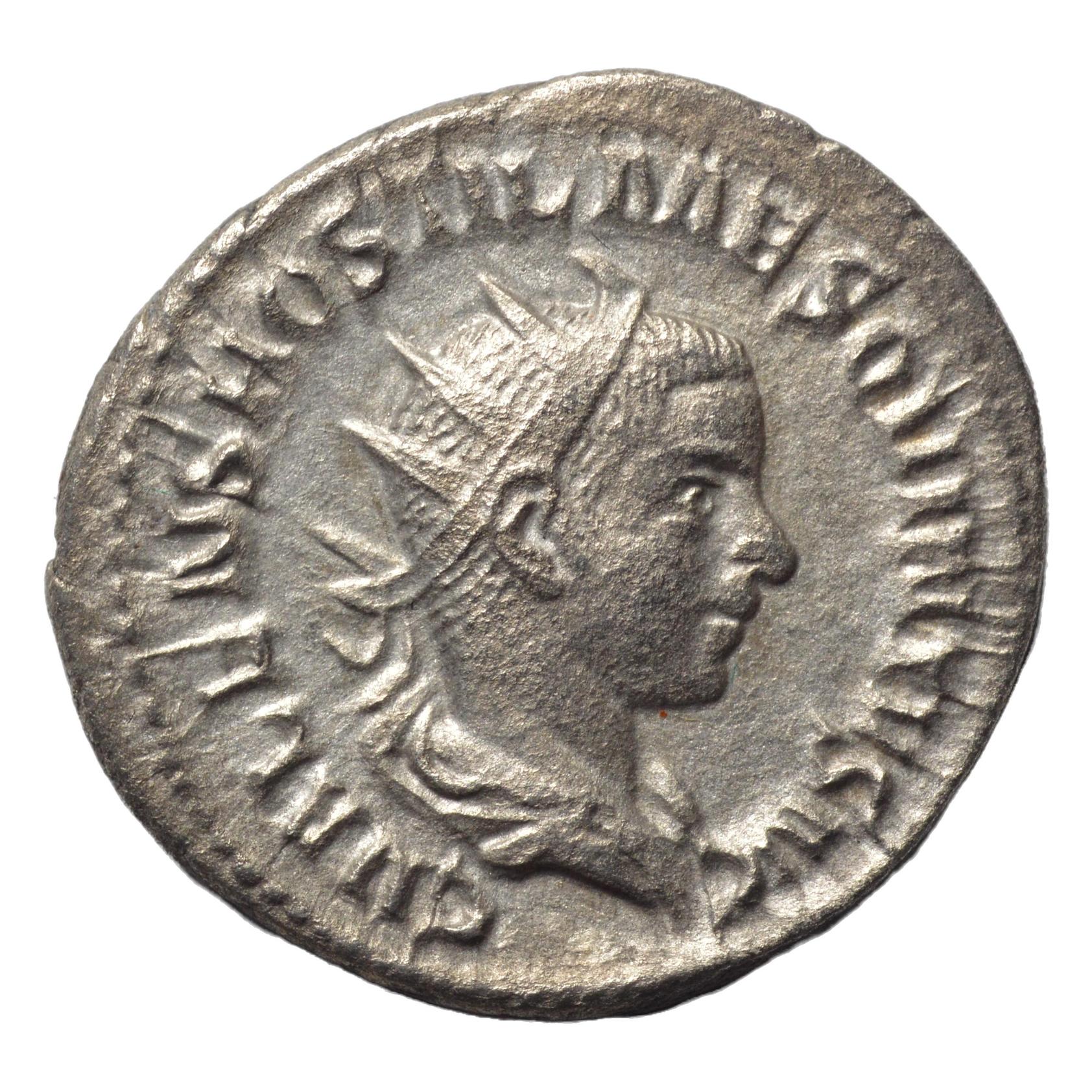 Hostilian 250-251AD AR Antoninianus. Mars. - Premium Ancient Coins - denarius