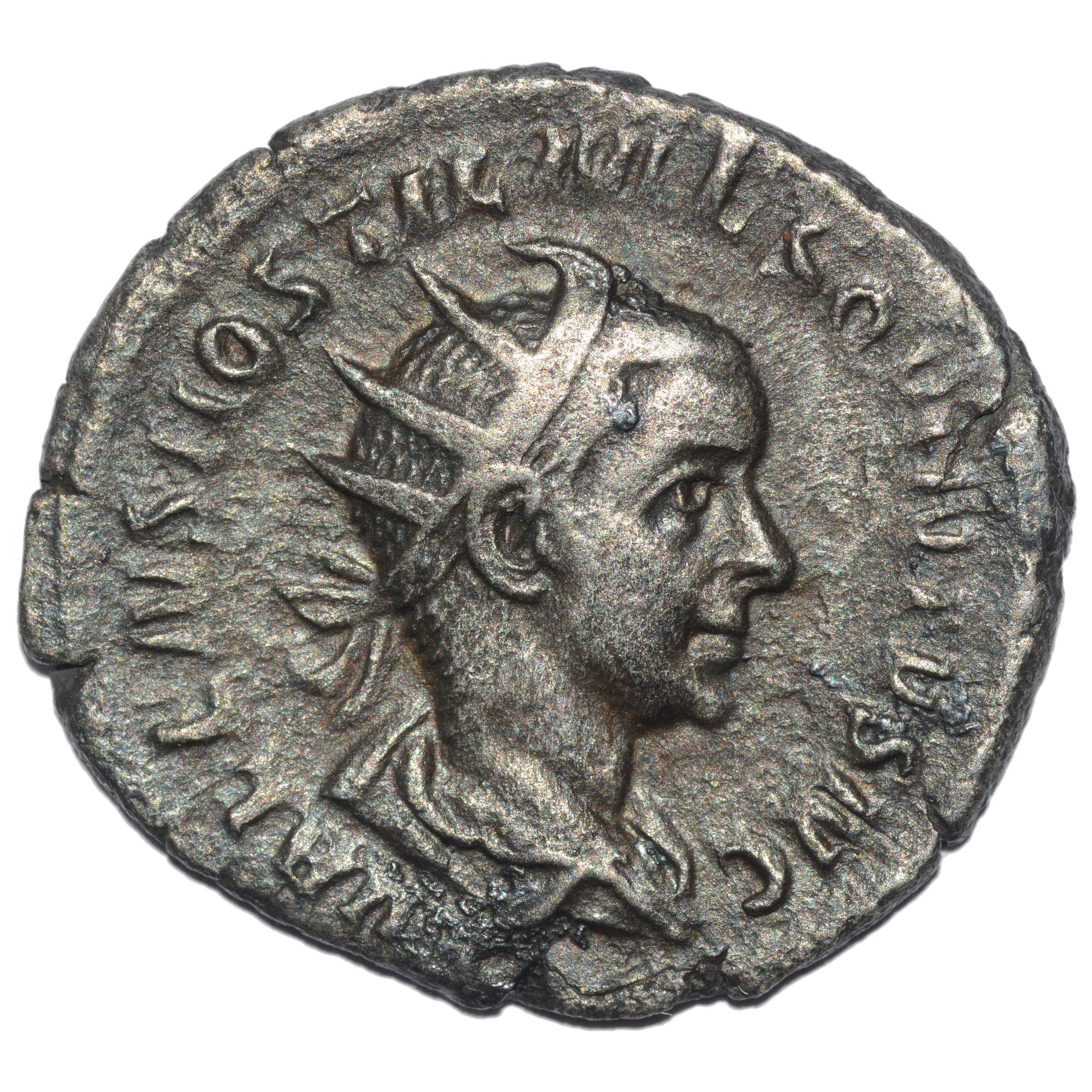 Hostilian 251AD AR Antoninianus. Rome Mint. Mars - Premium Ancient Coins - Antoninianus