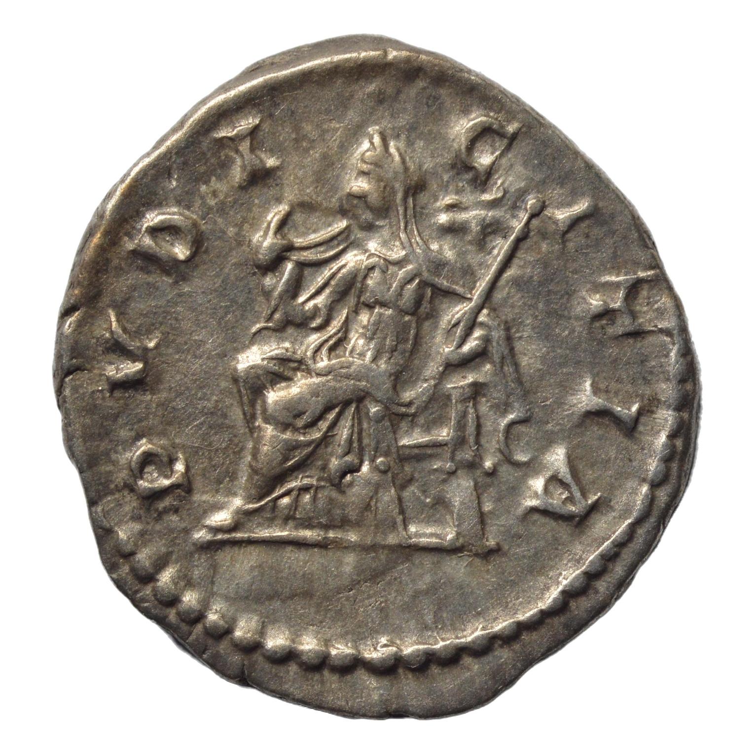 Julia Maesa 218-222AD AR Denarius Rome. Pudicitia - Premium Ancient Coins - denarius