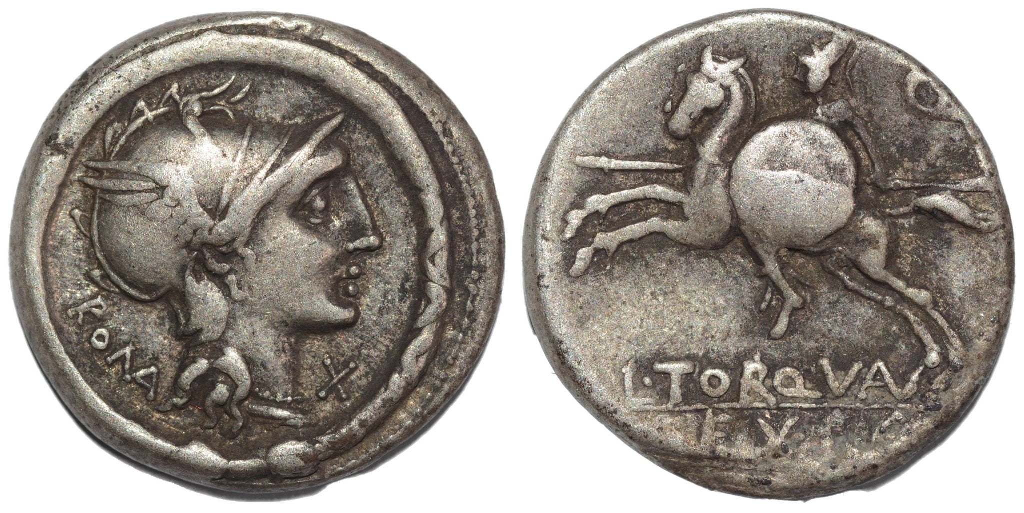 L. Manlius Torquatus. 113 - 112BC AR Denarius Republican - Premium Ancient Coins - none