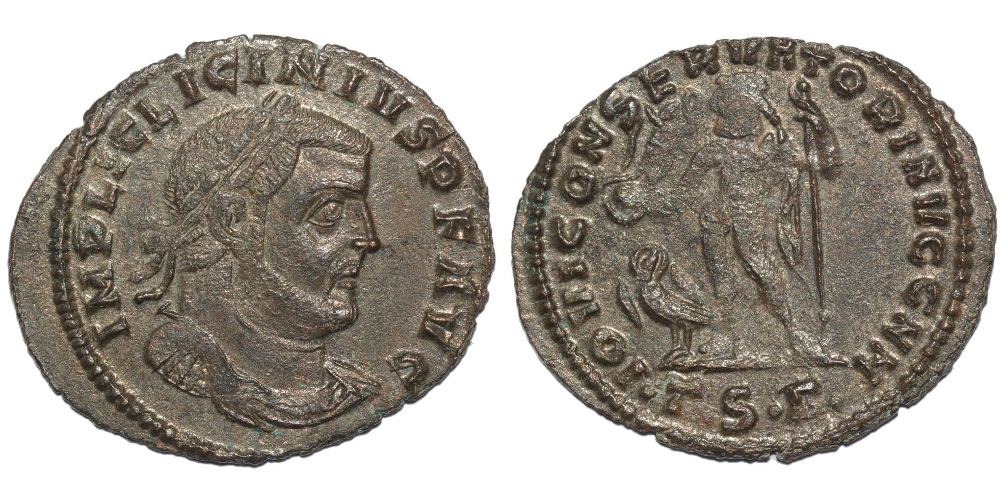 Licinius 308 - 324AD AE Follis. Thessalonica. Jupiter - Premium Ancient Coins - follis