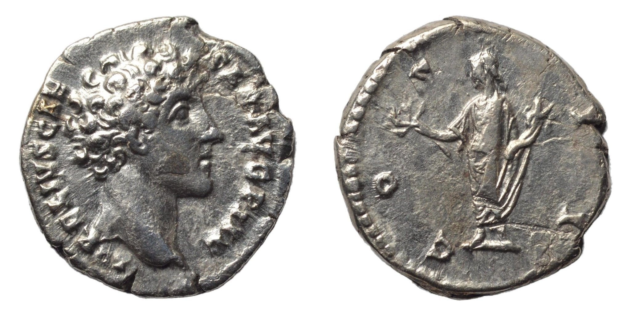 Marcus Aurelius 161-180AD AR Denarius. Rome. As Caesar - Premium Ancient Coins - denarius