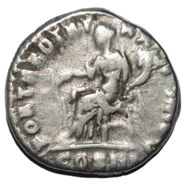 Marcus Aurelius 161-180AD AR  Denarius. Rome. Fortuna - alternate view