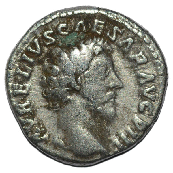 Marcus Aurelius 161-180AD AR  Denarius. Rome. Mars