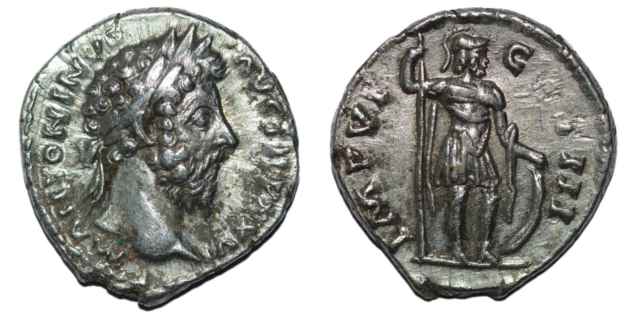 Marcus Aurelius 161 - 180AD AR Denarius. Rome. Mars - Premium Ancient Coins - Denarius