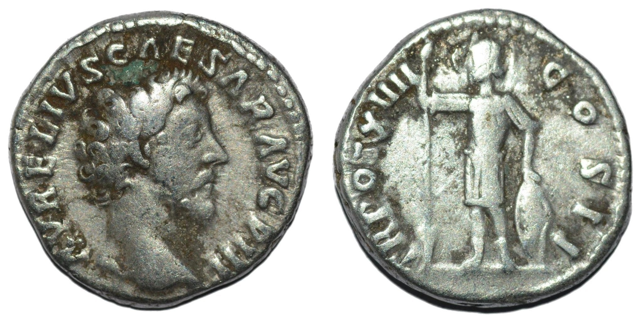 Marcus Aurelius 161 - 180AD AR Denarius. Rome. Mars - Premium Ancient Coins - Denarius