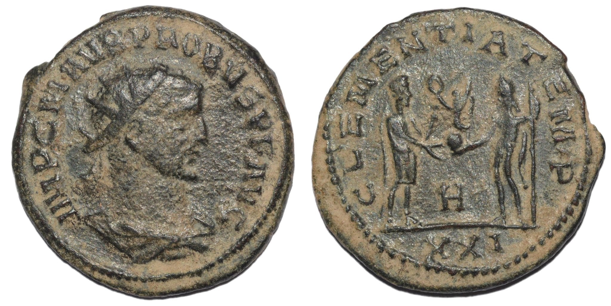 Probus 276 - 282AD AE Antoninianus. Clementia. Uncleaned - Premium Ancient Coins - none