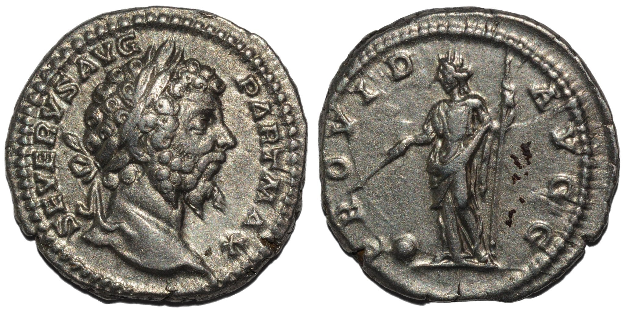 Septimius Severus 193 - 211AD AR Denarius. Rome. Providentia - Premium Ancient Coins - none