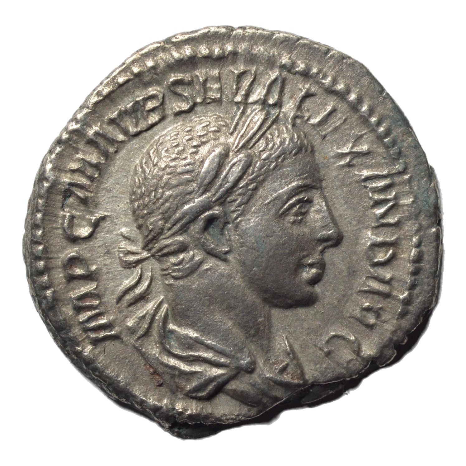 Severus Alexander 222-235AD AR Denarius. Rome. Pax - Premium Ancient Coins - denarius